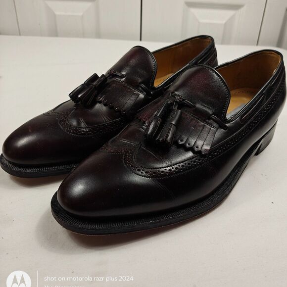 Men's JOHNSTON & MURPHY Aristocraft Kiltie Tassel Loafers US Size 10 - Picture 2 of 10